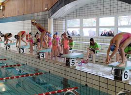 200 nadadores compitieron en la quinta jornada de Liga Escolar Benjamn y Prebenjamn celebrada en Reinosa  