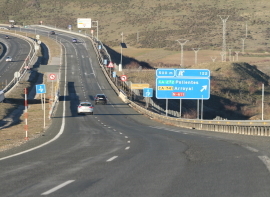La inauguracin del tramo entre Reinosa y el lmite con Palencia de la A-67 cumple 20 aos