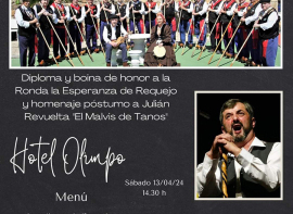 La Ronda La Esperanza recibir este sbado la 'Boina de honor' en el XV Homenaje a la vaca Tudanca y el folclore de Cantabria 