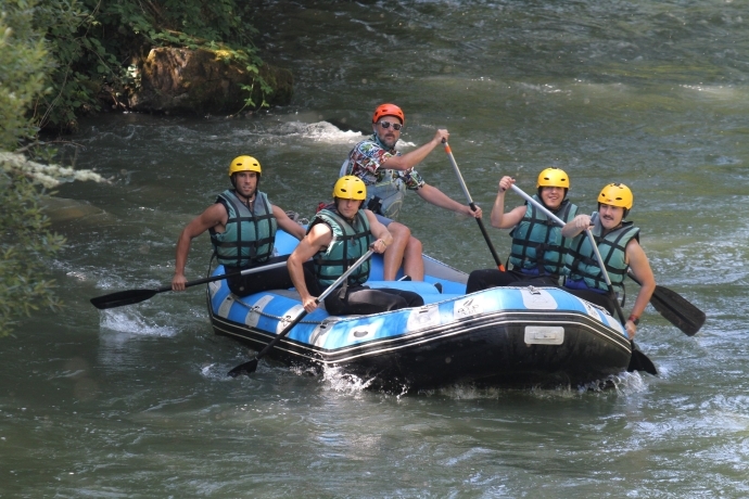 Rafting por el ro Ebro