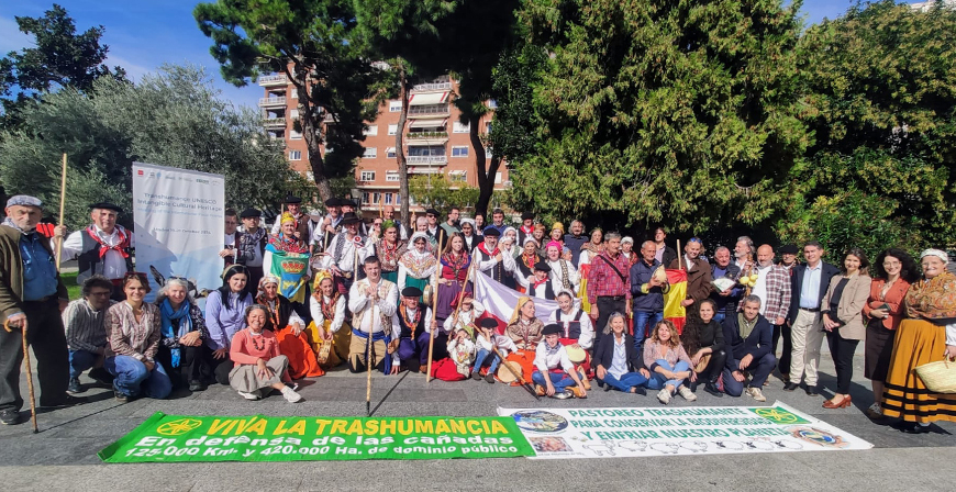 Los campurrianos vuelven a reivindicar la trashumancia en Madrid